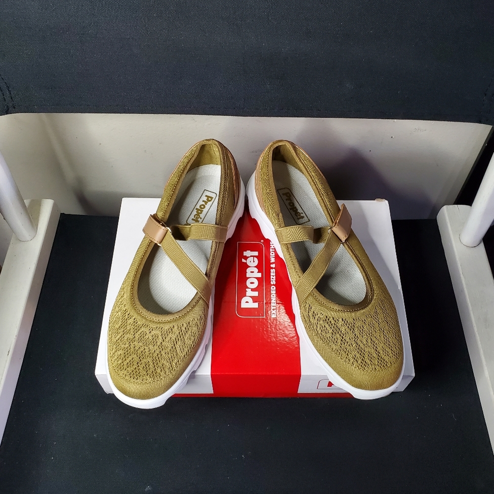 PROPET Womens TravelActiv Mary Jane Flat Size 8, Honey - Picture 4 of 13